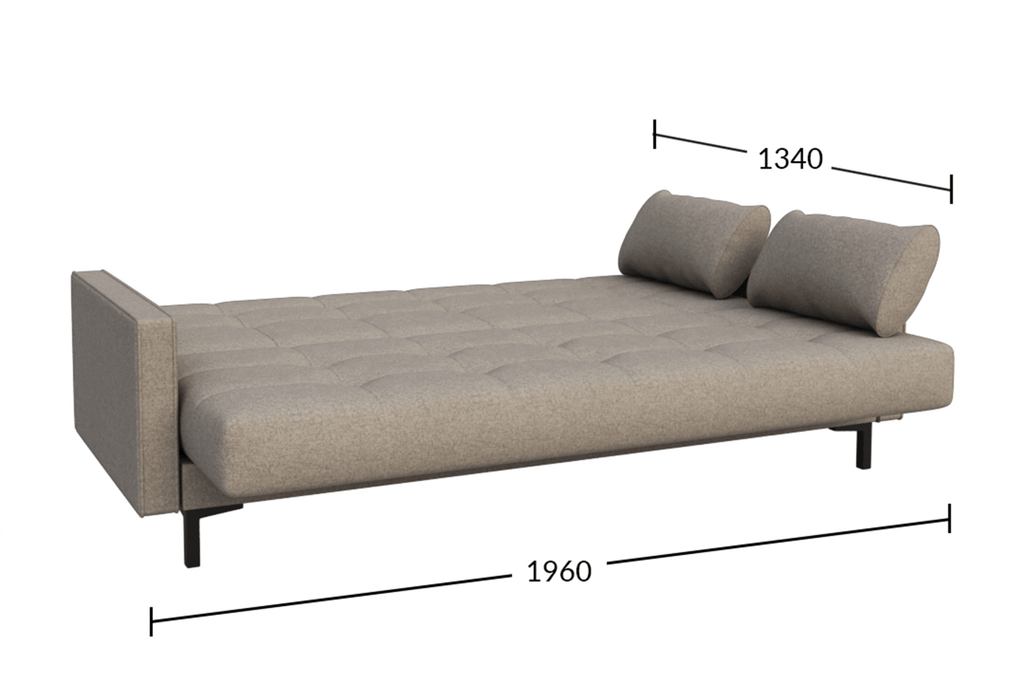 Canapea extensibilă Modern – extinsă în poziția de dormit