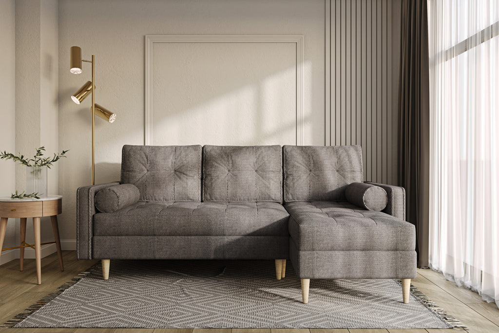 Canapea extensibilă de colț Ostin – în ambient de living