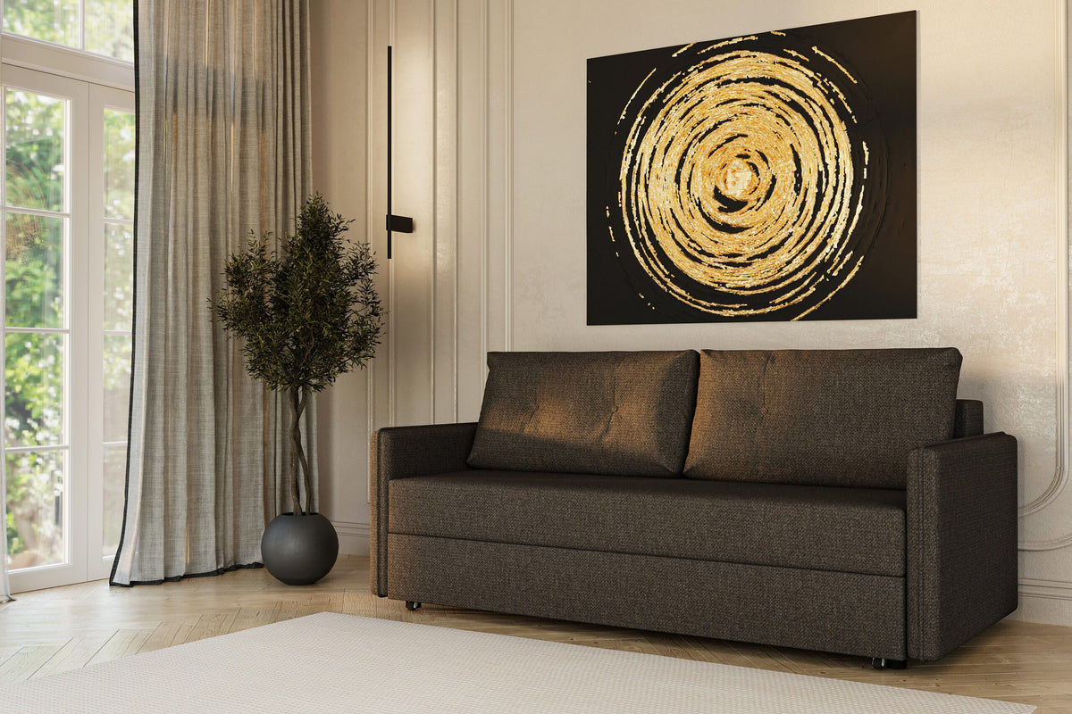 Canapea extensibilă London – în ambient de living