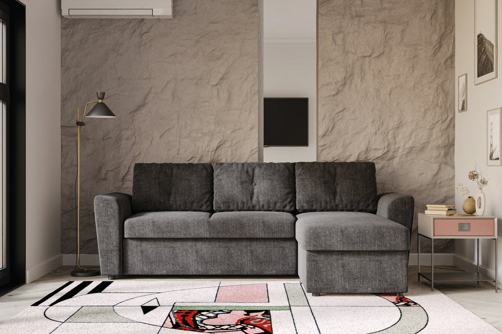 Canapea extensibilă de colț Twist – în ambient de living